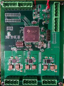 Figure 2: PCB for supplying four series-connected digital domains